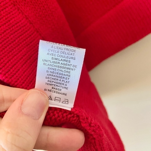 bandolino Chunky Knit Button Cardigan in Ruby Red | Small | EUC - Picture 9 of 10